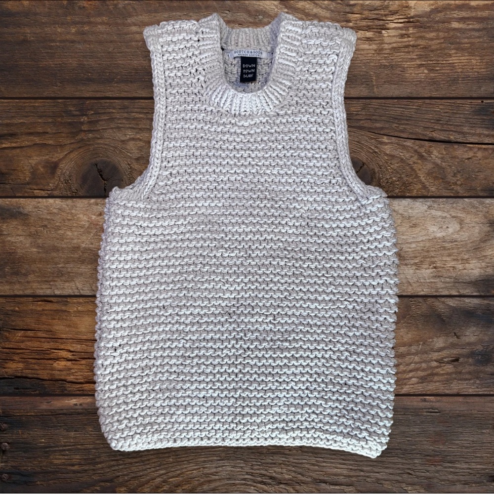 Scotch & Soda Sleeveless Knit Sweater Vest
